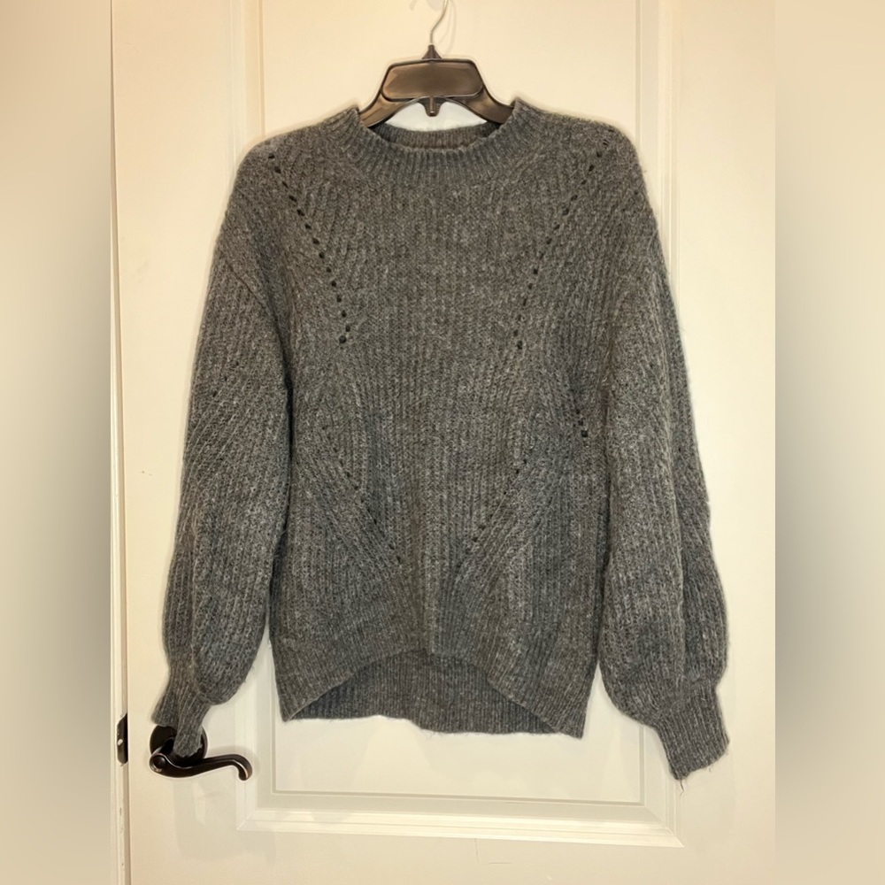 Nordstrom, Brass Plum, XS, Gray Sweater